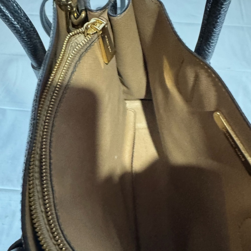 Michael Kors Black Mercer Leather Large Convertible Tote with strap NWT - Picture 14 of 16